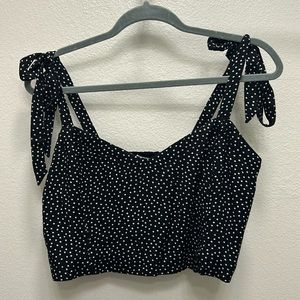 Abercrombie and Fitch Polka Dot Crop Top
